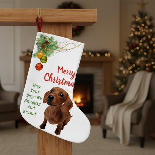  Snuggly & Bright: Dachshund Christmas Stocking