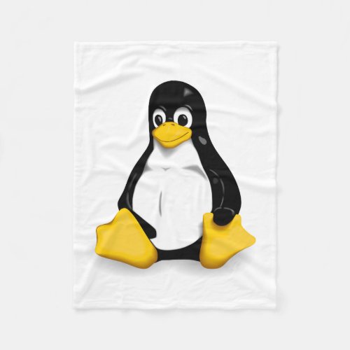 Snuggly warm penguin designs fleece blanket