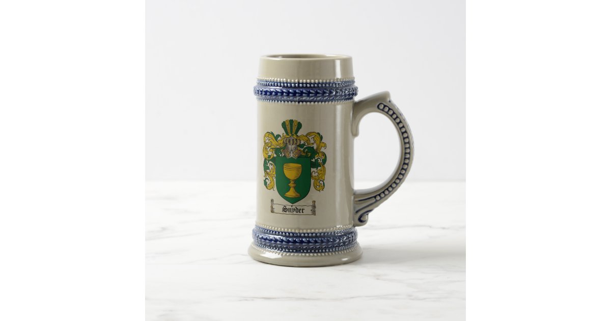 Snyder Coat of Arms Stein | Zazzle