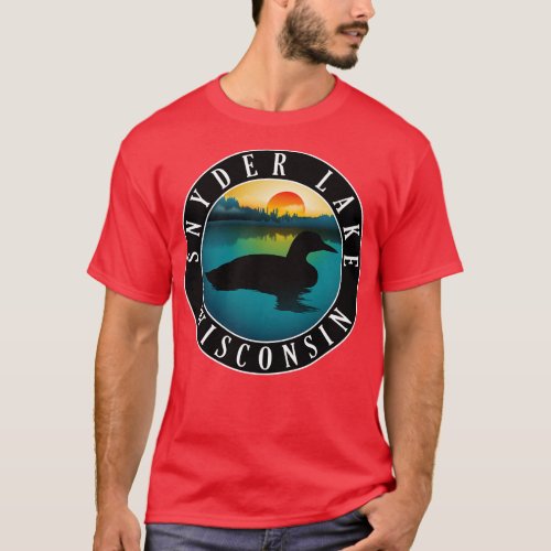 Snyder Lake Wisconsin Loon T_Shirt