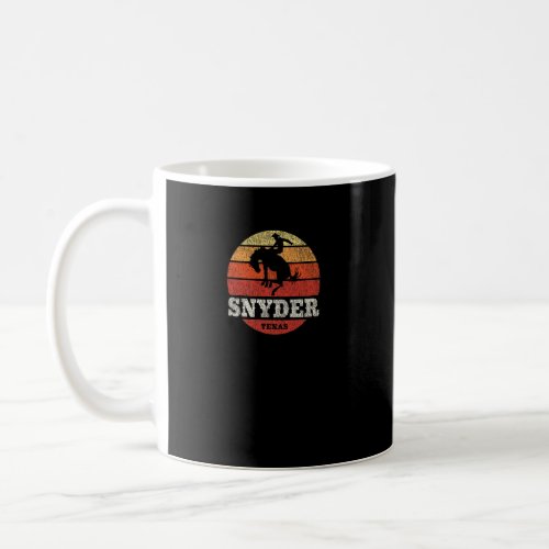 Snyder TX Vintage Country Western Retro  Coffee Mug