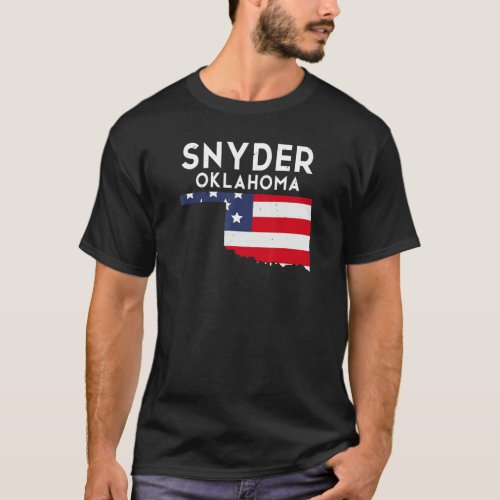 Snyder USA State America Travel Oklahoman T_Shirt