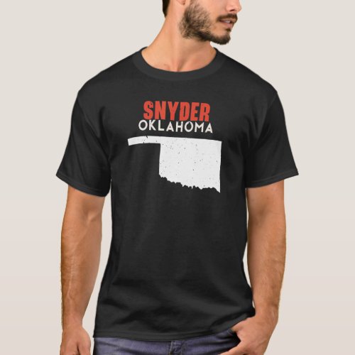 Snyder USA State America Travel Oklahoman T_Shirt