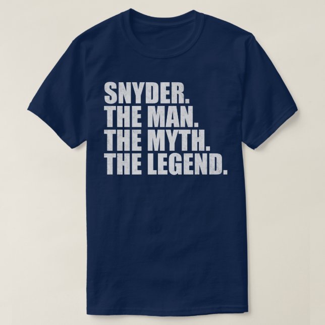 SnyderSnyder Family name Snyder last Name Snyder S T-Shirt (Design Front)