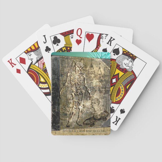 So a Skel and a Head... (Playing Cards) Poker Cards (Back)