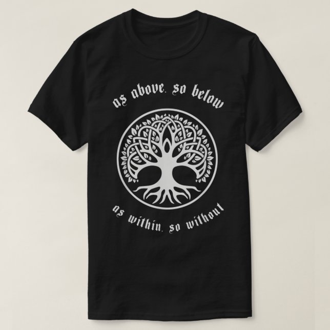 so above so below as within so without  Tree Of Li T-Shirt (Design Front)