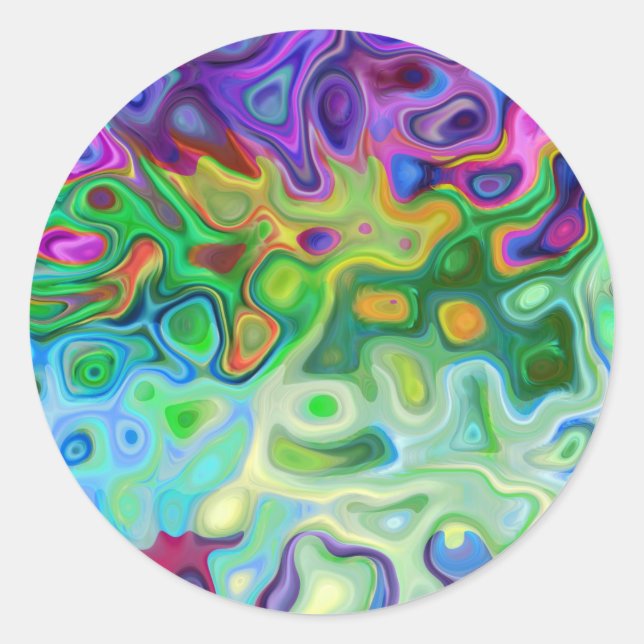 So abstract 4.1 classic round sticker (Front)