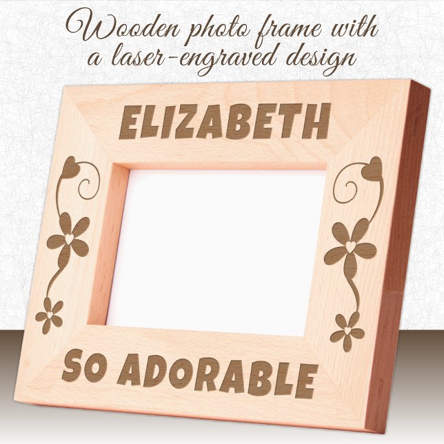 So adorable add name hearts flowers engraved frames (Creator Uploaded)