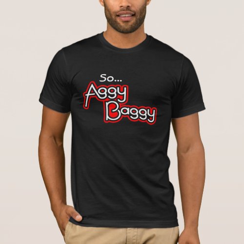 SoAggyBaggy mens logo red white t_shirt