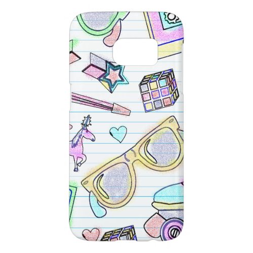 So Awesome Eighties Coloring Book Epic Samsung Galaxy S7 Case