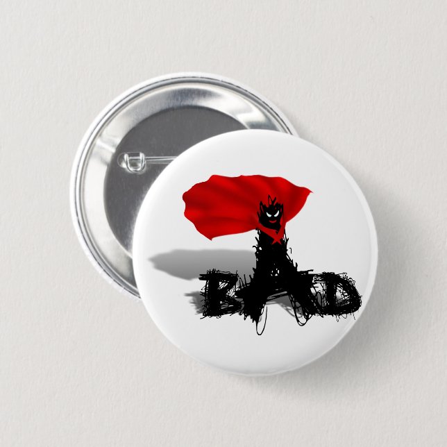 So Bad Scribble Pinback Button (Front & Back)