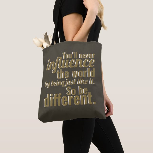 So Be Different Tote Bag (Close Up)