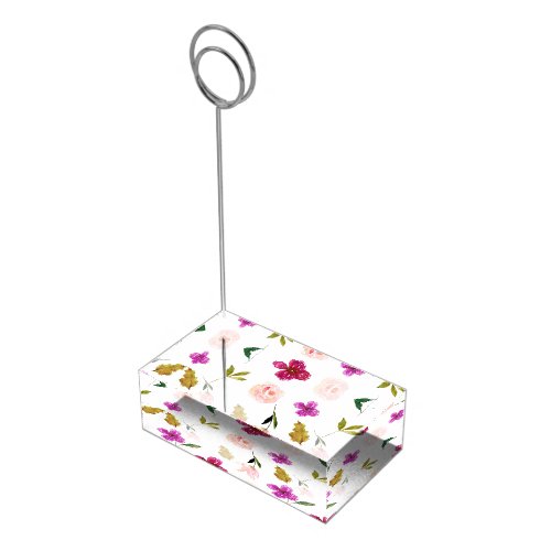 So Beautiful Watercolor Floral Table Card Holder