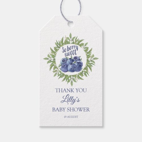 So berry sweet baby shower favor tag