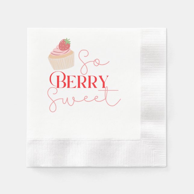So Berry Sweet dessert napkin (Front)