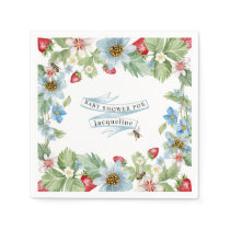 So Berry Sweet Strawberry Baby Boy to Bee Shower Napkins