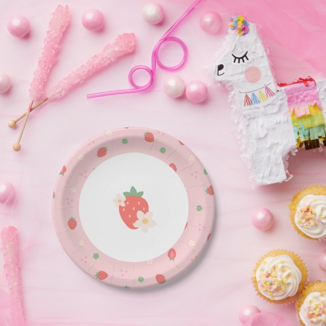 So Berry Sweet! Strawberry Paper Plates (Party)
