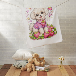 So Blessed™ StarBerry & MooMoo   Jeremiah 17:7 KJV Baby Blanket