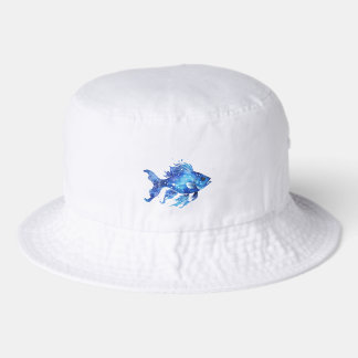 So Blue Fish Bucket Hat