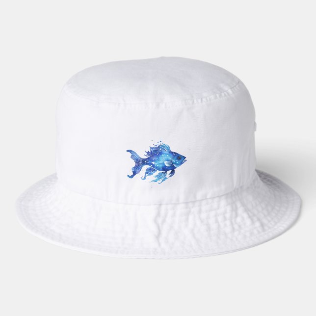 So Blue Fish Bucket Hat (Front)