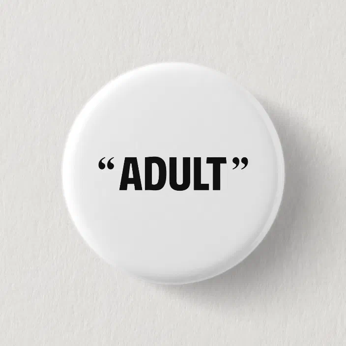 Huh Pinback Button Badge 1 inch
