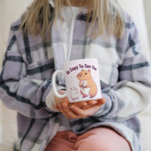 So Capy To See You – Cute Capybara Art  Coffee Mug