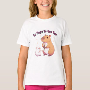 So Capy To See You – Cute Capybara Art T-Shirt