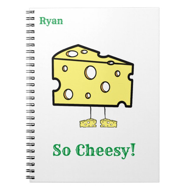 So Cheesy Wrapping Paper Notebook (Front)