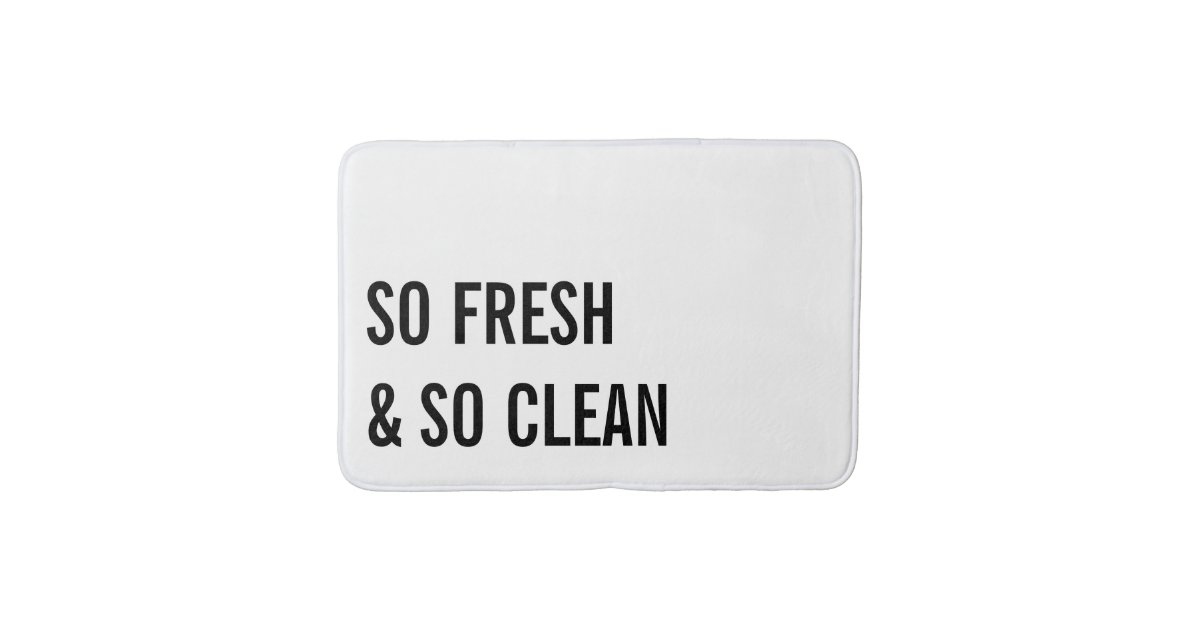 So Clean Bath Mat Zazzle Com