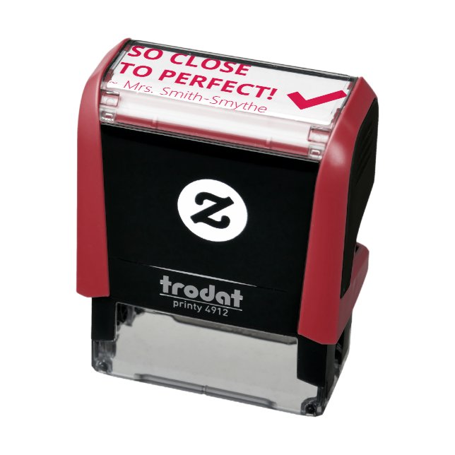 "SO CLOSE TO PERFECT!" Grading Rubber Stamp (Product)