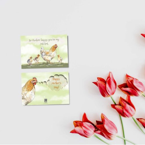 So Cluckin Happy Youre My MOM Mothers Day Holiday Card
