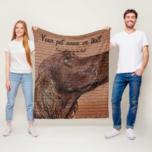 So cool and beautiful, Irish Setter Dog Fleece Blanket