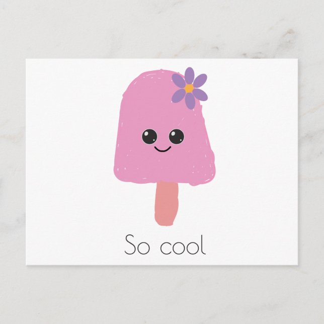 So Cool Icy Pole Postcard (Front)