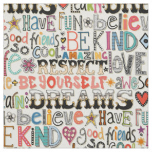 so cool typography fabric