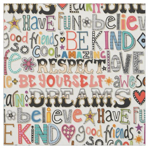 so cool typography fabric