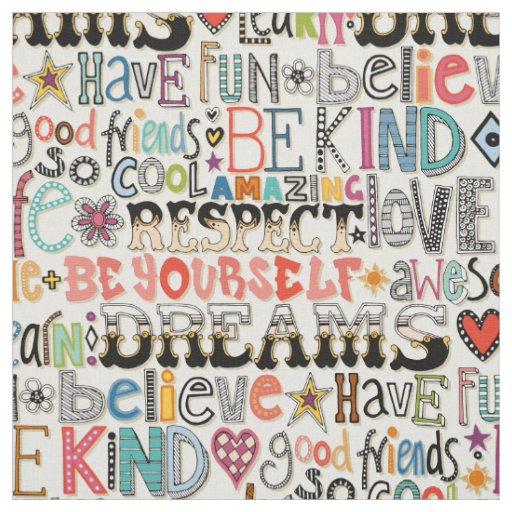 so cool typography fabric