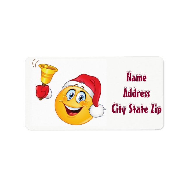 *SO CUTE CHRISTMAS EMOJI " with *SNOW FONT* LABEL (Front)