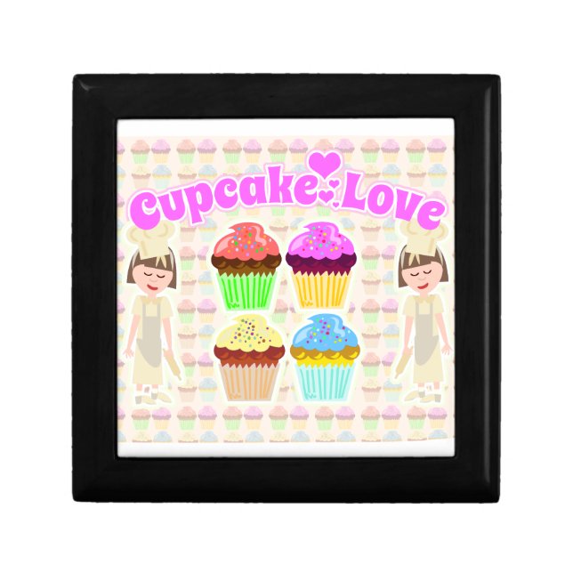 So Cute Cupcake Love Too Keepsake Box (Front)