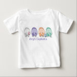 So Cute Elephant T-Shirt<br><div class="desc">Adorable line up of elephants to please a young one!  Personalize this shirt for your special child.  It makes a wonderful baby gift,  baby shower gift or birthday surprise!</div>