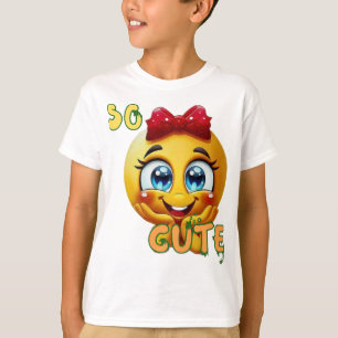 So Cute Emoji Face Kids T-Shirt cute Smiling &..