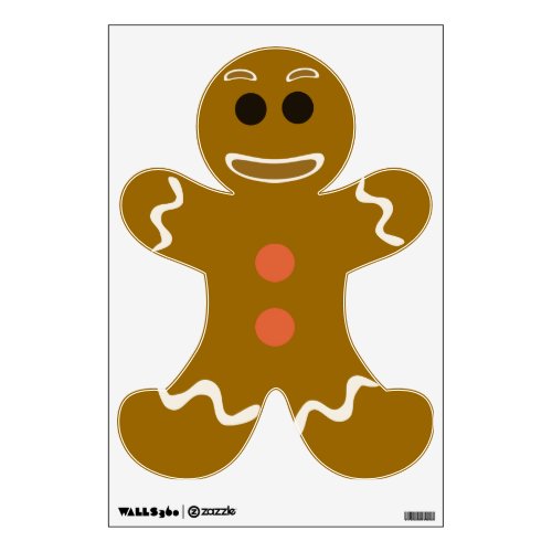 So Cute Gingerbread Man Wall Sticker