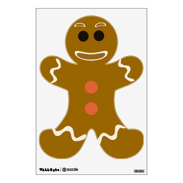 So Cute Gingerbread Man Wall Sticker (Front)