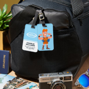 So Cute Hercules Classic Round Sticker Luggage Tag