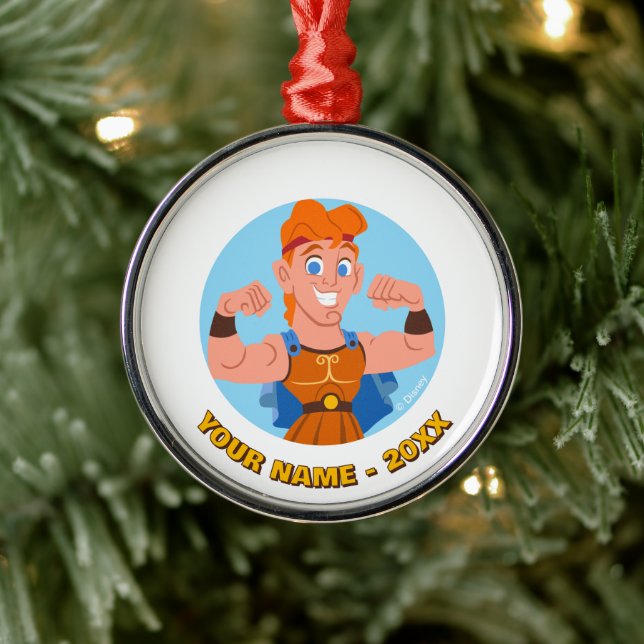 So Cute Hercules Metal Ornament (Tree)