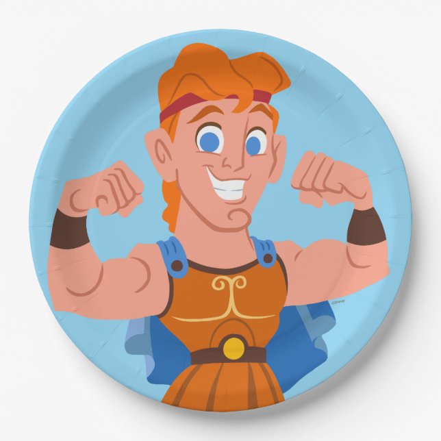So Cute Hercules Paper Plates (Front)