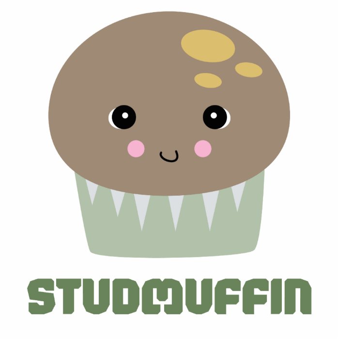 so cute kawaii stud muffin cut outs