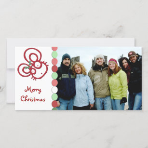So Cute Merry Christmas Mouse Holiday Card