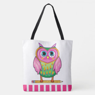So Cute Owl Tote - See Back
