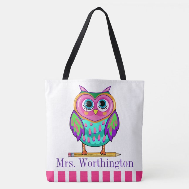 So Cute Owl Tote - See Back (Front)