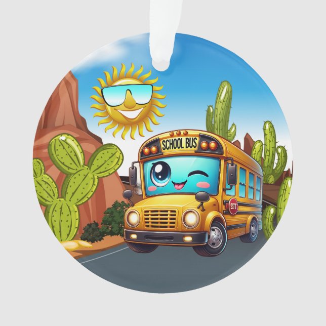 SO CUTE School Bus  Ornament (Front)